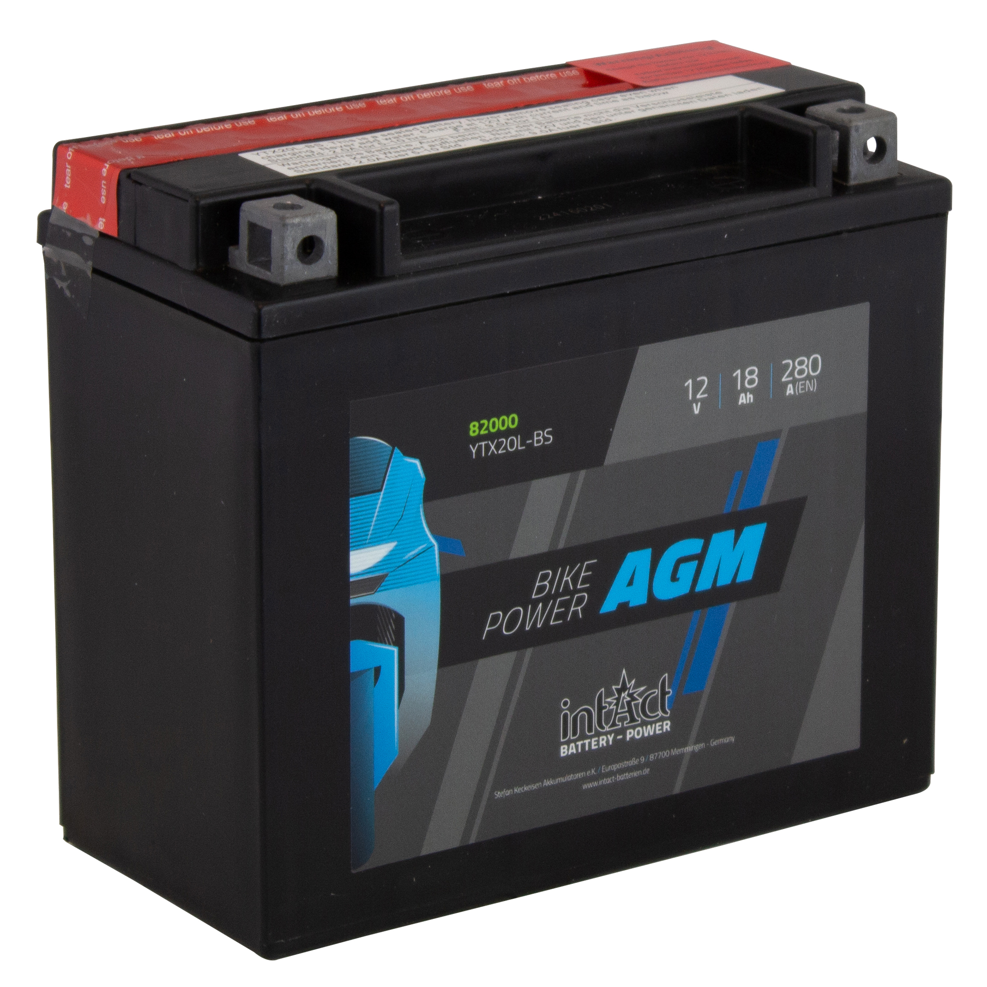 IntAct YTX20L BS Maintenance Free AGM Bike Power Battery Available From