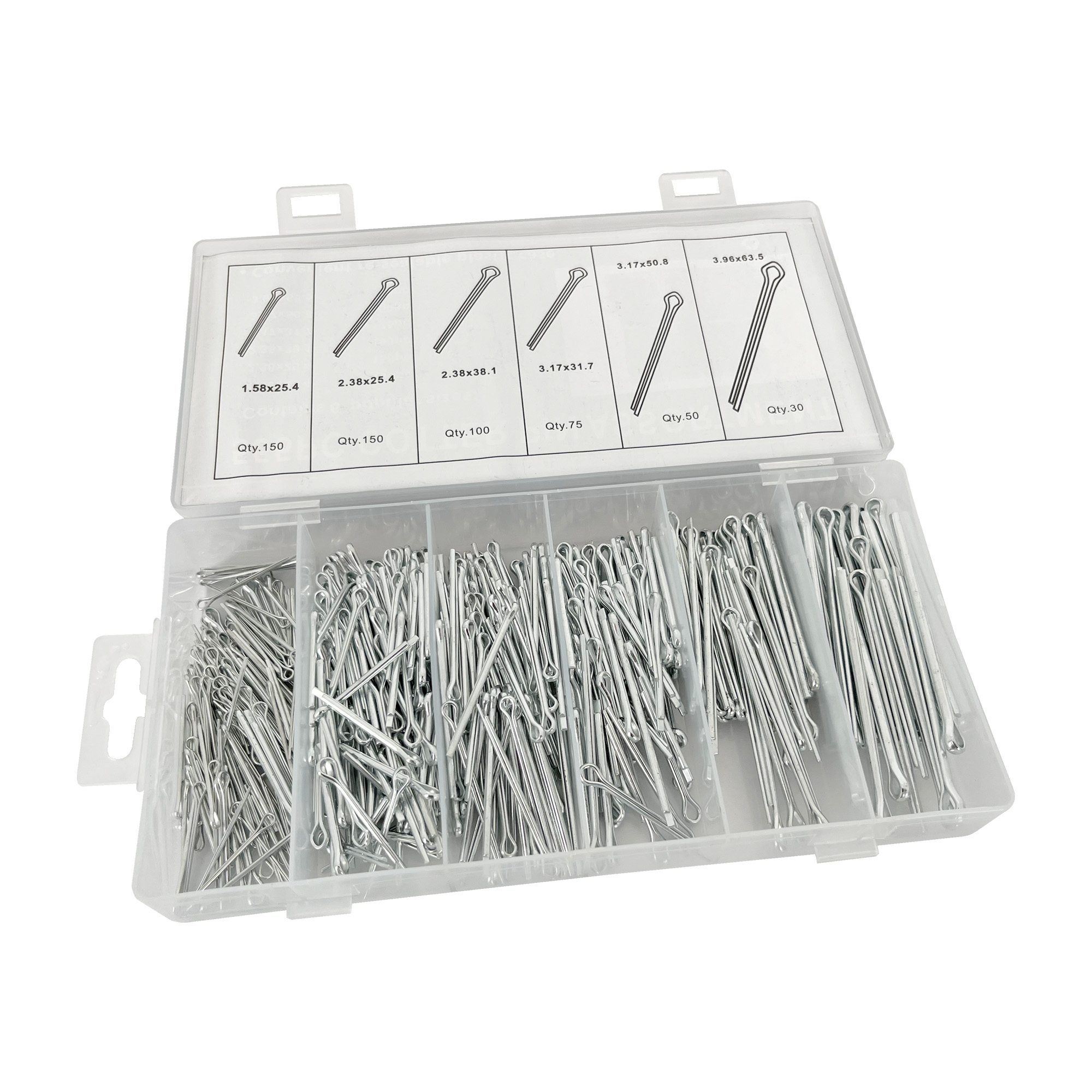 BikeTek Cotter Pin 500Pc Sortiment Kit