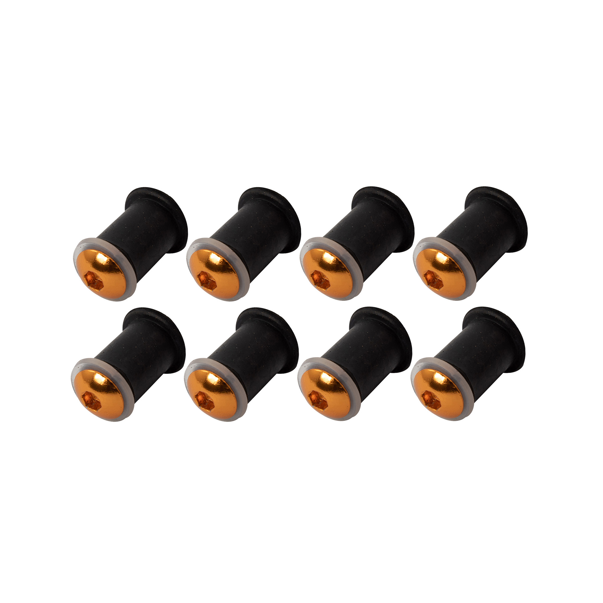 Bike It šrouby plexištítu,  set 8ks, zlaté