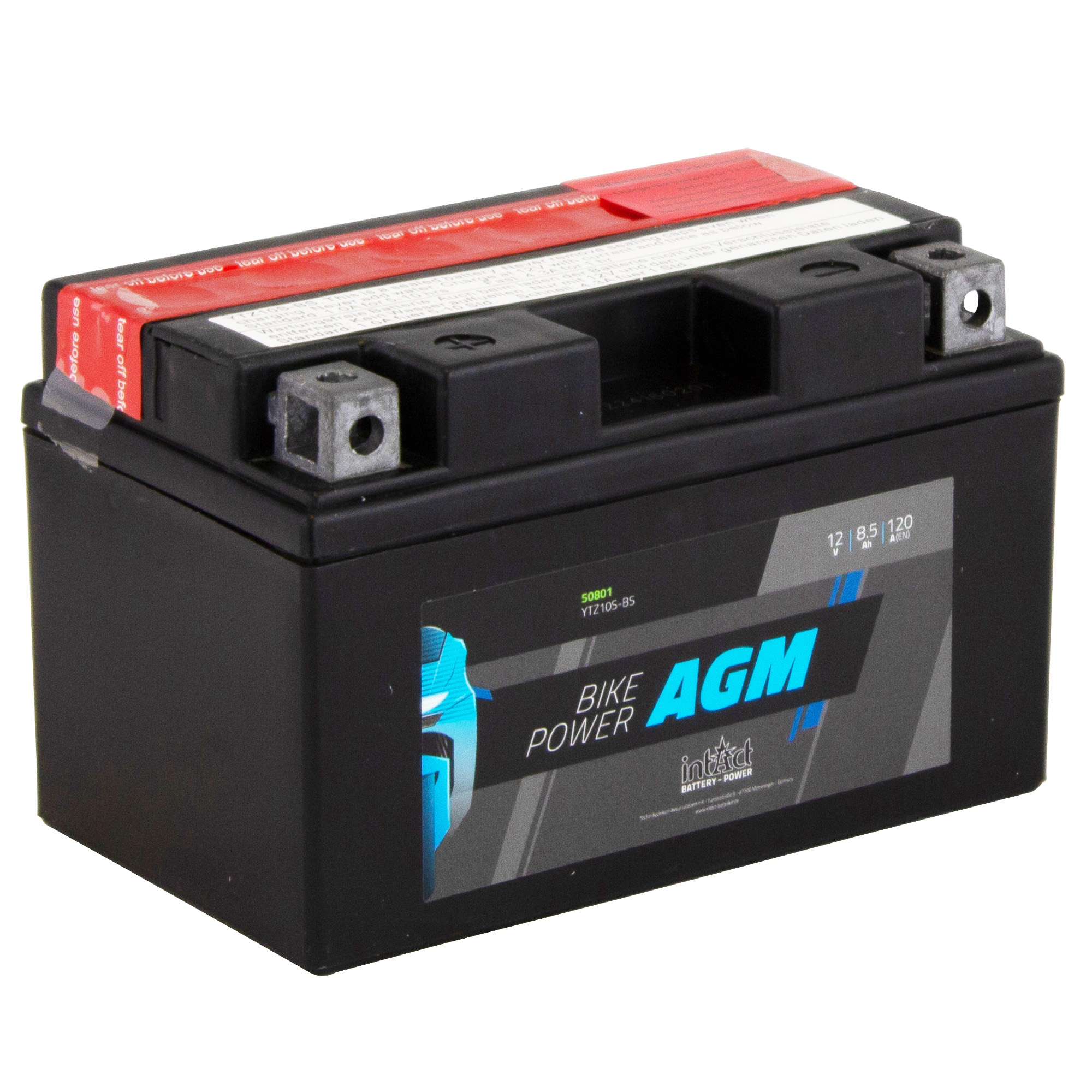 intAct YTZ10S-BS Maintenance Free AGM Bike-Power Battery