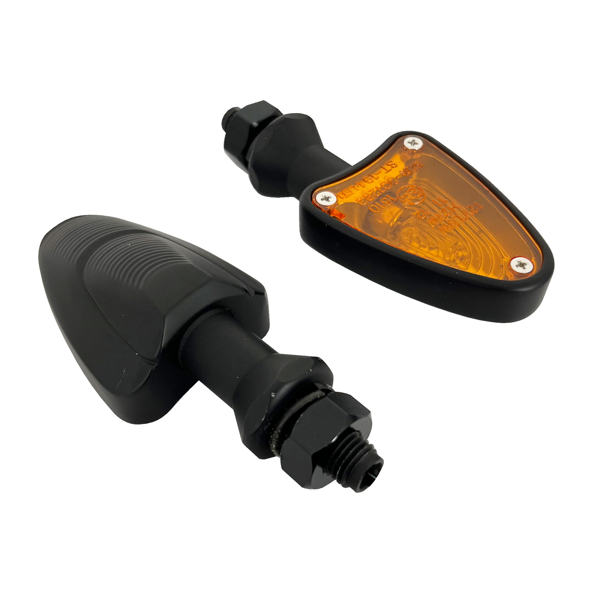 Bike It Žraločí hlava Indicators s černým tělem a Amber Lens