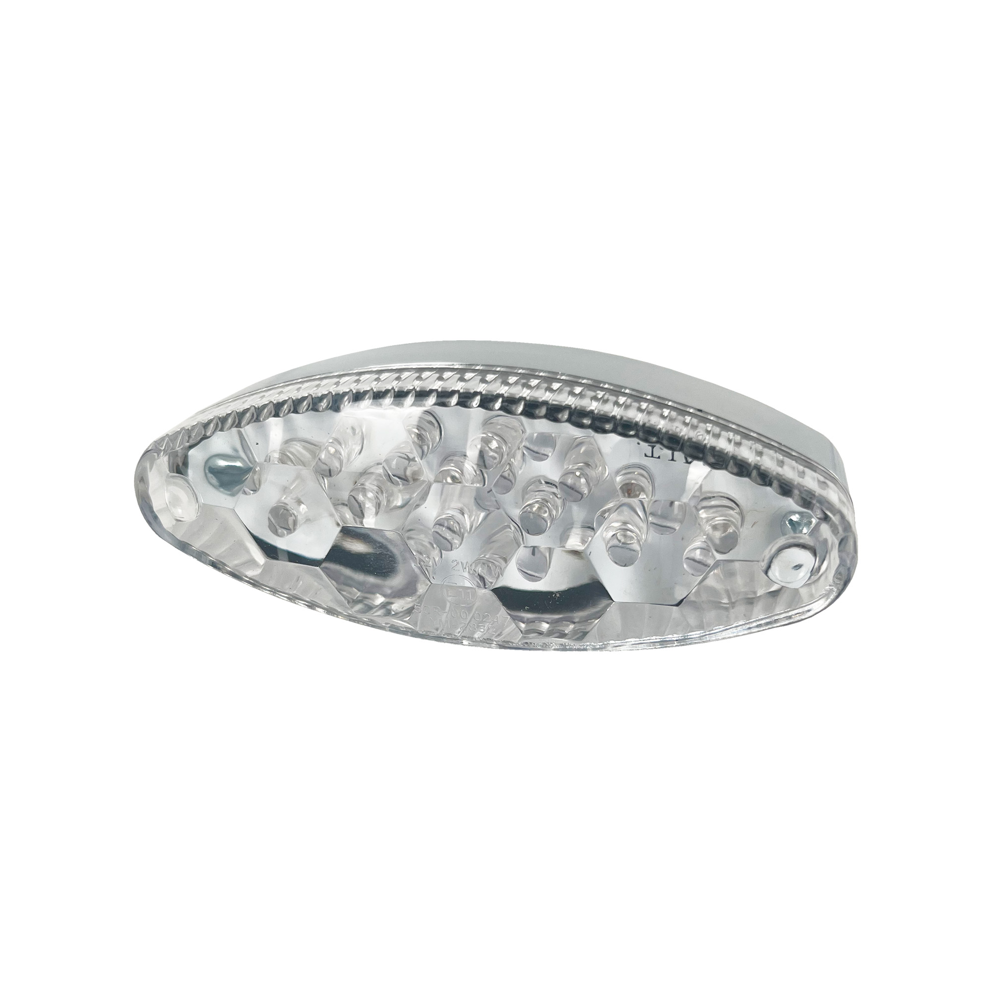 Bike To Tribe LED Zadní světla s Chrome základnu a čirým sklíčkem