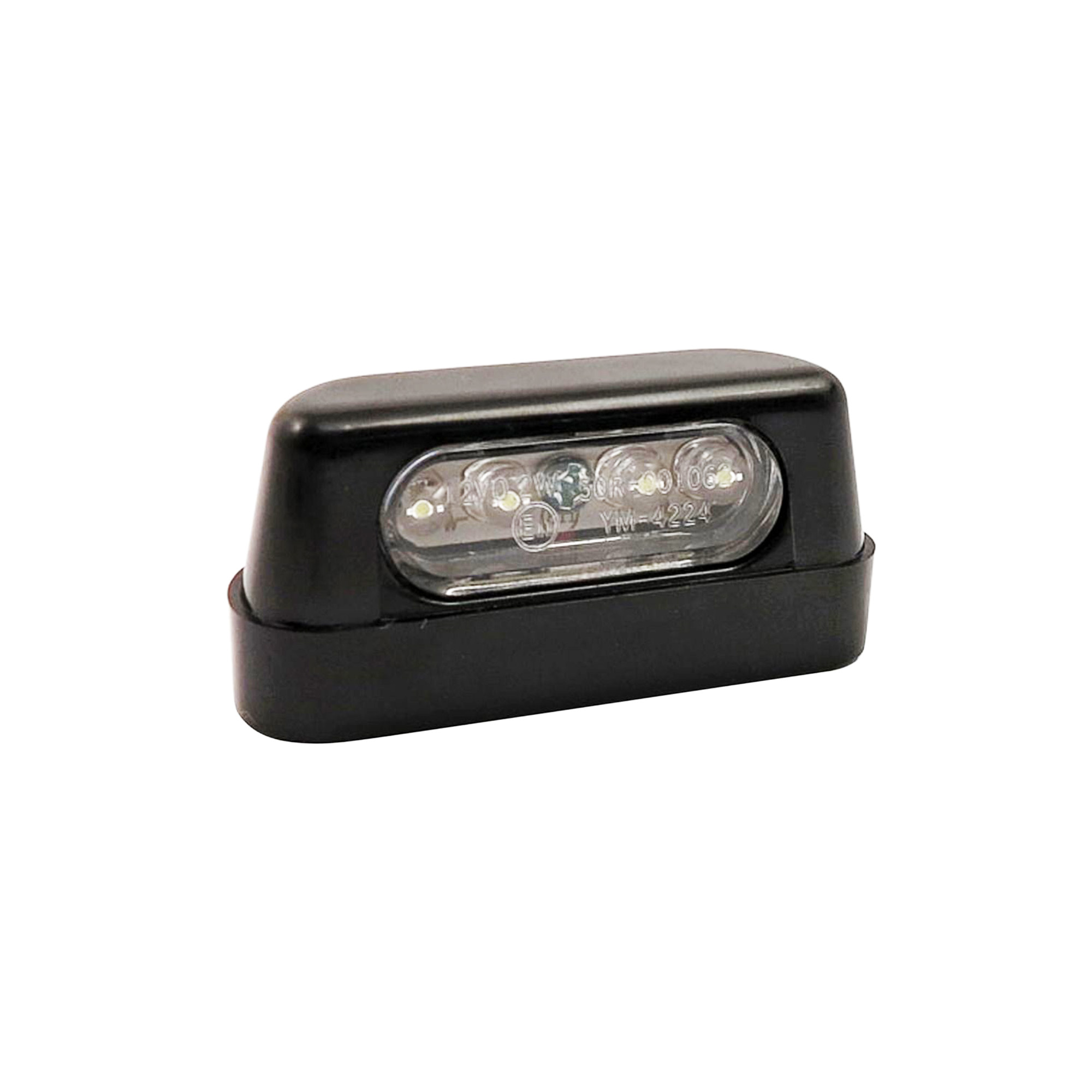 Bike It Black E-Zn Solární LED osvětlení SPZ