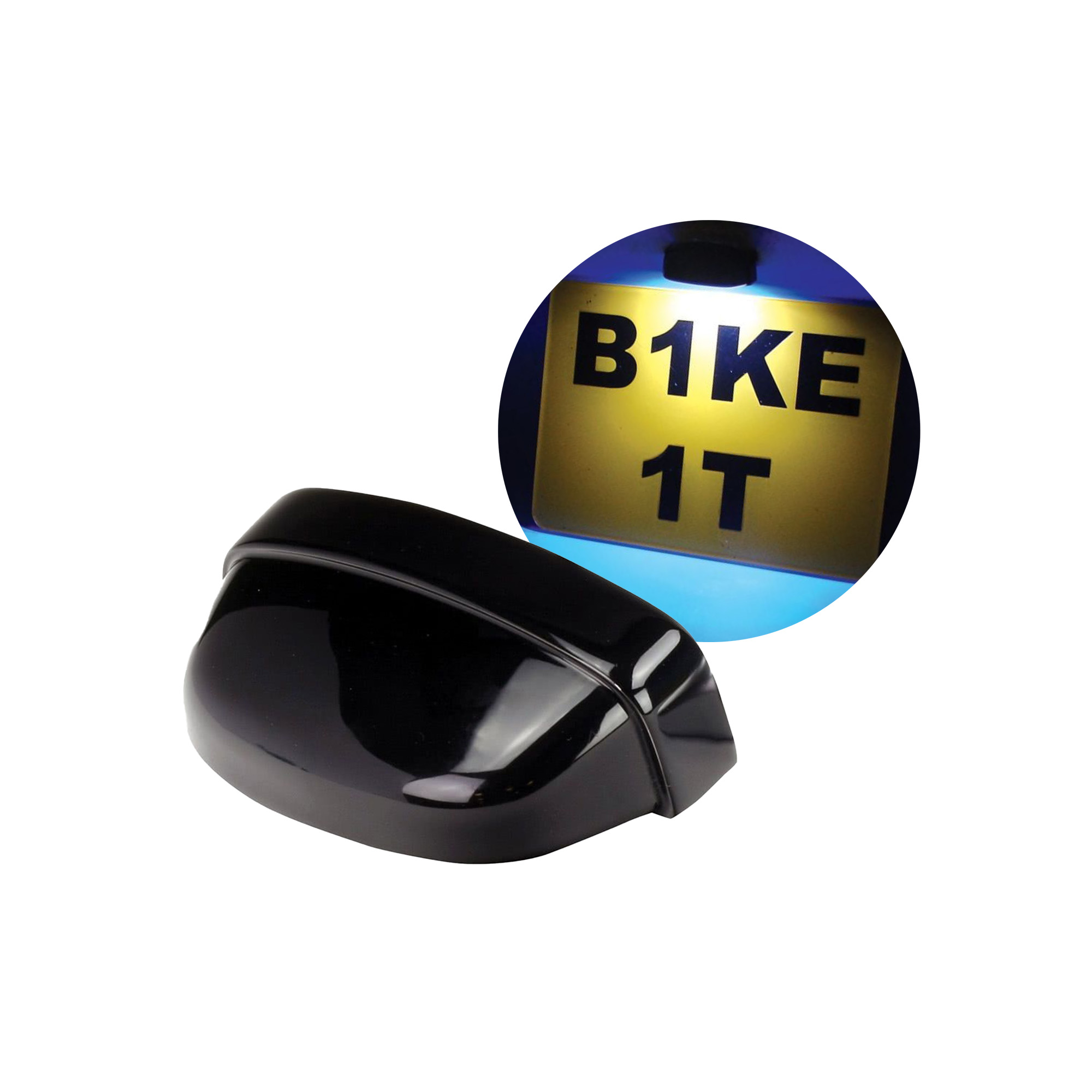 Bike It LED osvětlení SPZ Cluster, homologované, černé