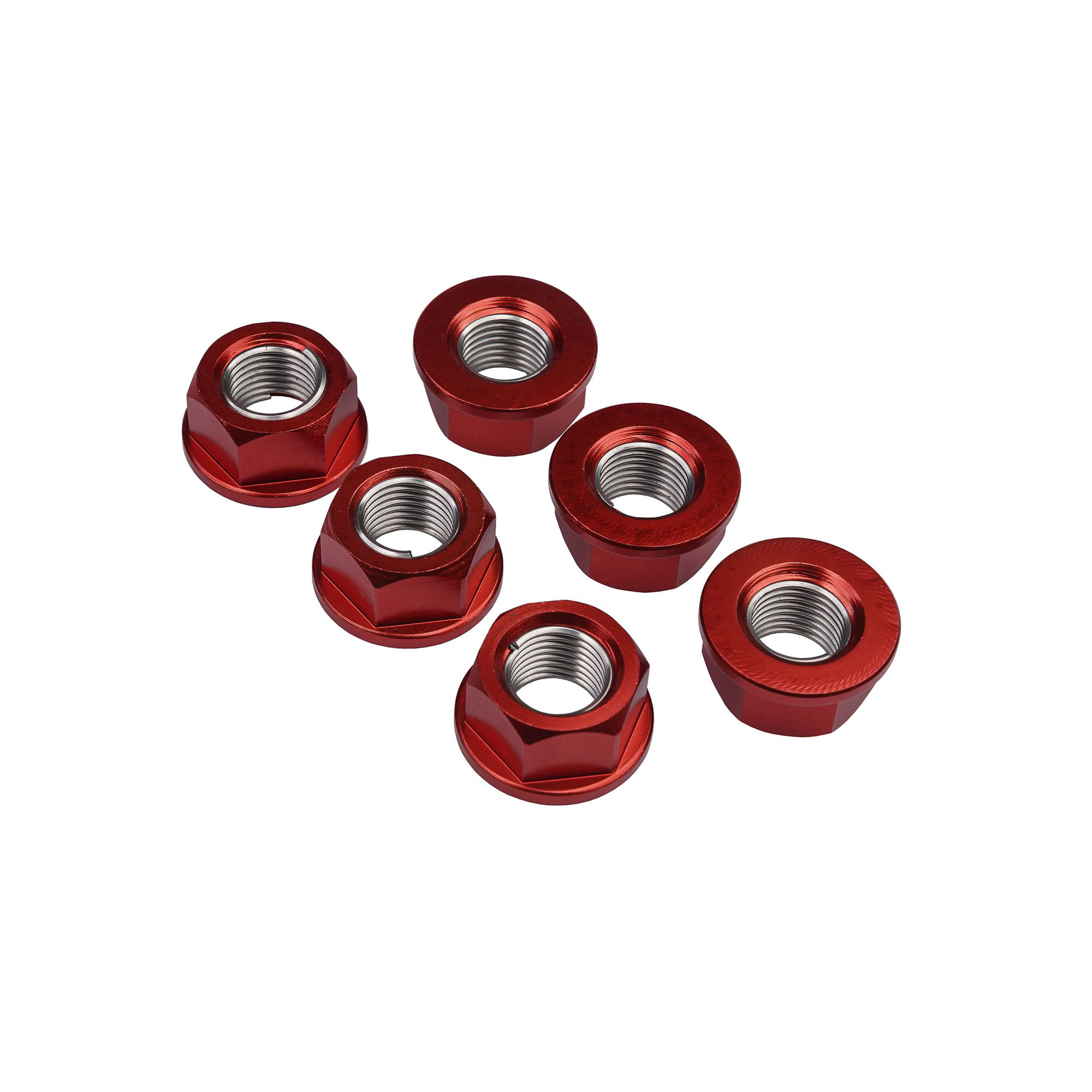 Bike It  Sada matic zadního ozubeného kola 10mm červené (6ks)