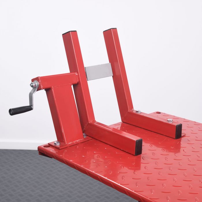 Motorcycle lift shop table