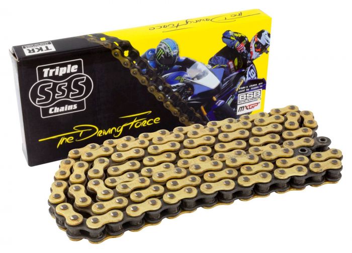 Bike It Motorcycle O Ring Chain Gold 525 100 Link Csk Comp Ducati