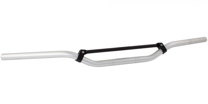 Bike It Shot Peen Silver Low Braced Bar