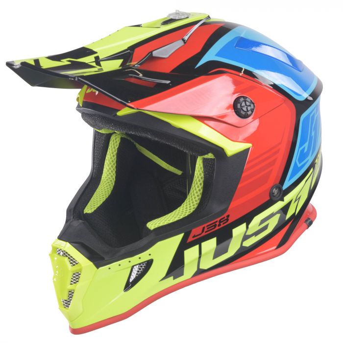 Just1 J38 Rockstar Energy Drink Off-Road Helmet Yellow