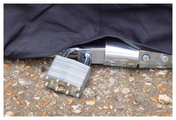 Armadillo motorcycle cover clearance